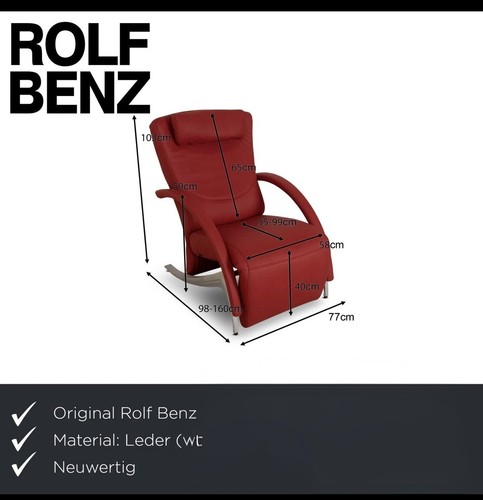 Rolf benz sessel - benz, rot