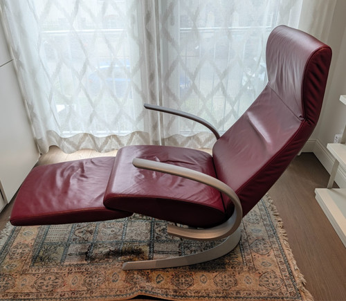 Rolf benz sessel rotes leder - rolf,