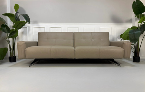 Rolf benz leder taupe grau - leder,