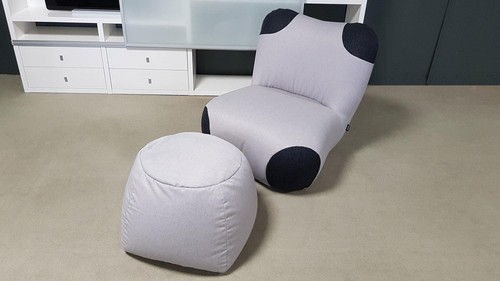 Sessel mit hocker pandabär - mit,